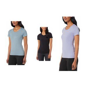 NWT 32 Degrees Women's 3 Pack T Shirt Size Large Teal/Black/Purple $50 1B137